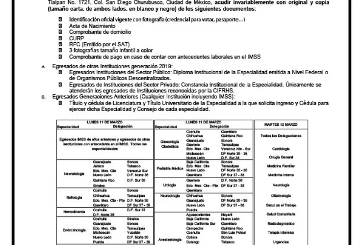 Abre IMSS convocatoria para contratar personal médico