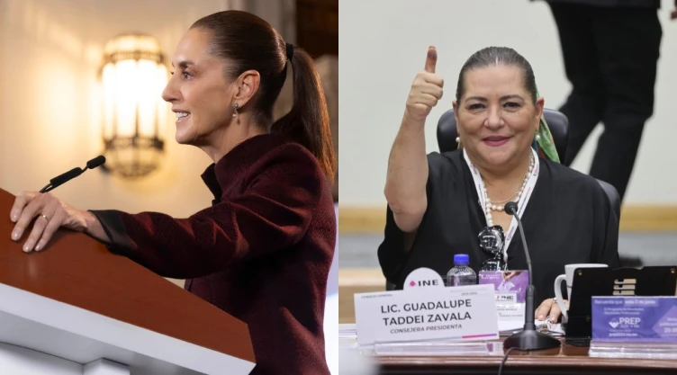 Claudia Sheinbaum y Guadalupe Taddei.