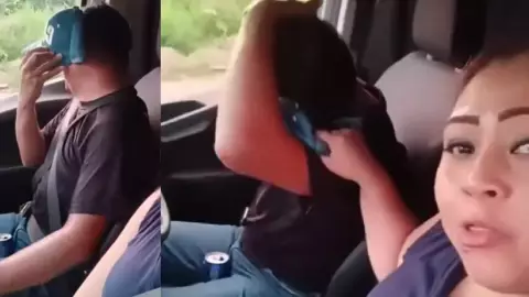 ¡Polémico VIDEO! Mujer exhibe a su amante en plena transmisión en vivo “mira donde esta tú marido”