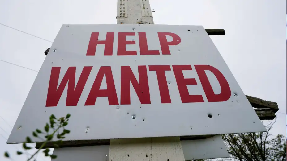 Anuncio de solicitud de empleados en Lansdale, Pensilvania.