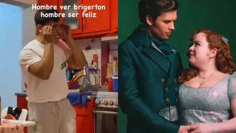 VIDEO: Hombre reacciona al ver la NUEVA temporada de Bridgerton y se viraliza en TikTok