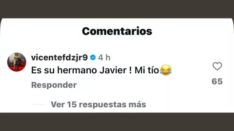 Vicente Fernández Jr. aclara polémico beso de Doña Cuquita.