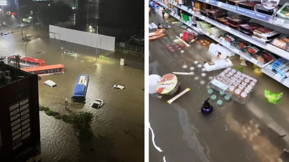 Corea del Sur: Las mayores lluvias e inundaciones en 80 años dejan muertos en 2022.