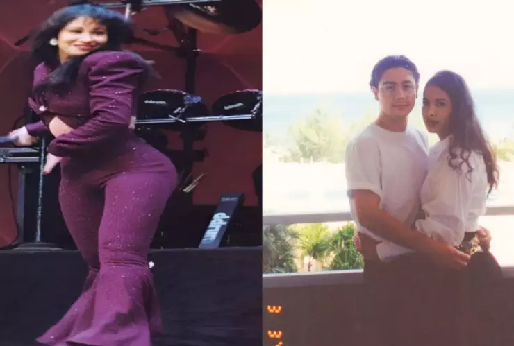 Selena Quintanilla y Chris Pérez