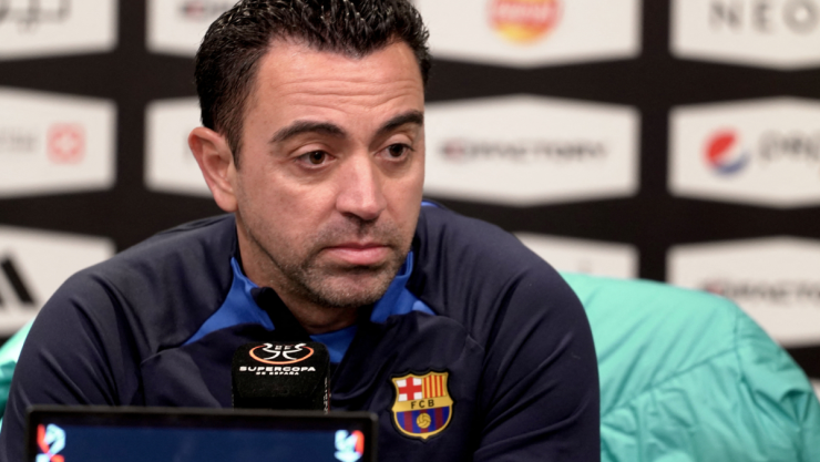 Xavi Hernández en conferencia de prensa