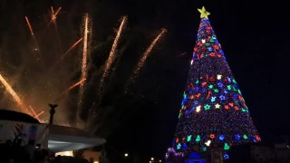 Árbol de Navidad del Festival Alegría 2025 en Querétaro.