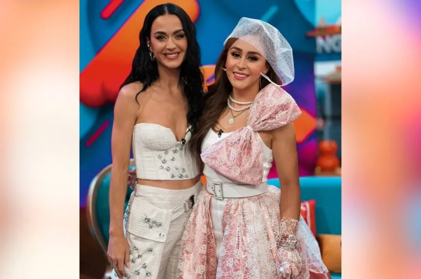 Uno de los momentos más emocionantes que ha pasado dentro de Venga la Alegría, fue cuando pudo conocer y convivir con la cantante Katy Perry.