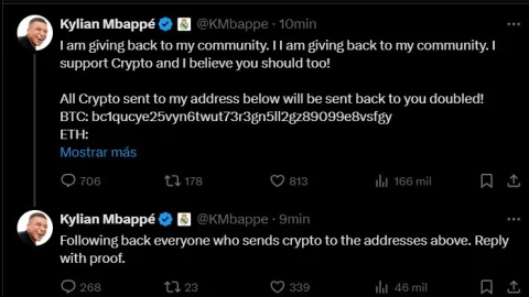 Kylian Mbapp&eacute; sufre hackeo a su cuenta de X