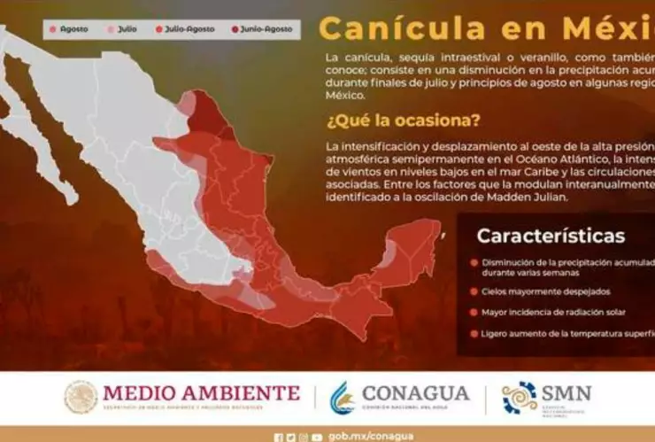 ¿Qué estados serán afectados por la Canícula en México?