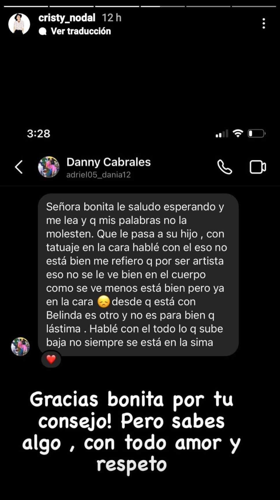 Mamá de Christian Nodal sale en defensa del cantante y Belinda..jpeg