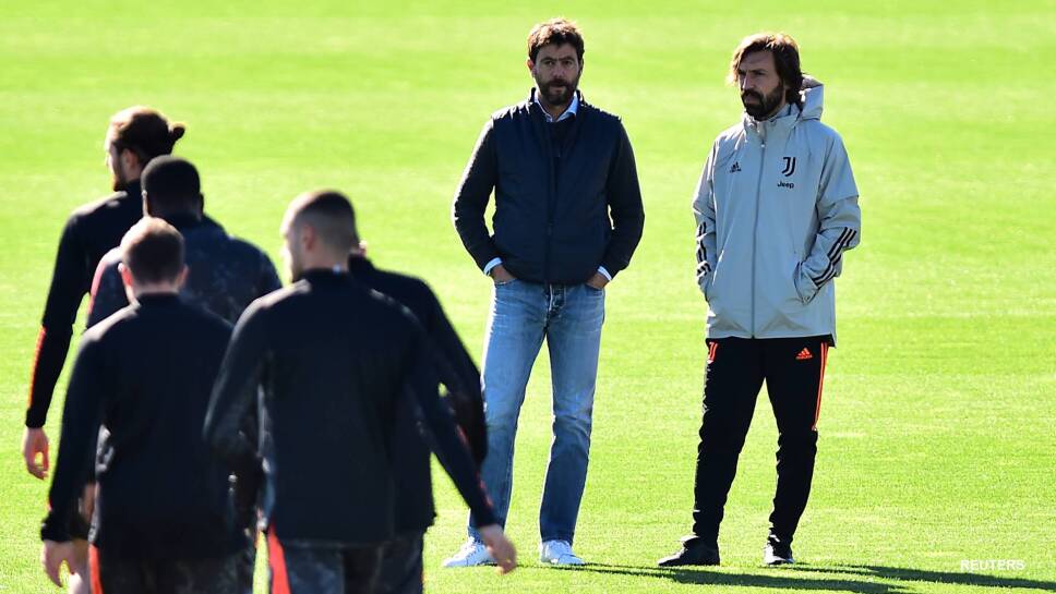 Andrea Pirlo en entrenamiento de la Juventus