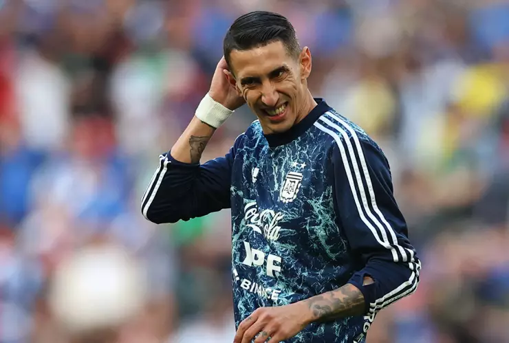 Ángel Di María con la selección de Argentina