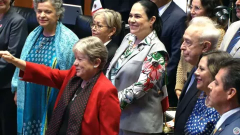 alicia barcena senado toma de protesta