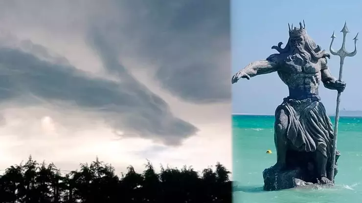 Imagen de Quetzalcóatl aparece en los cielos de Yucatán