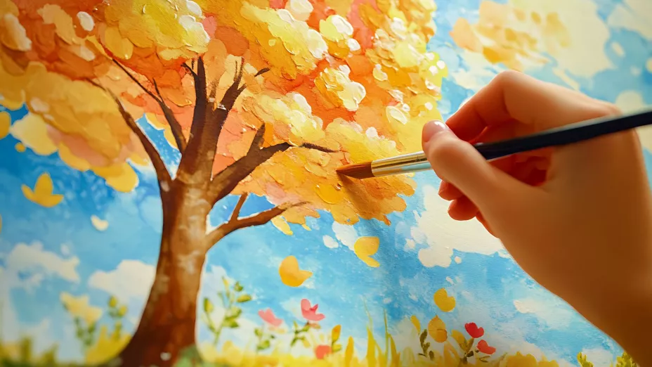 colorear otoño