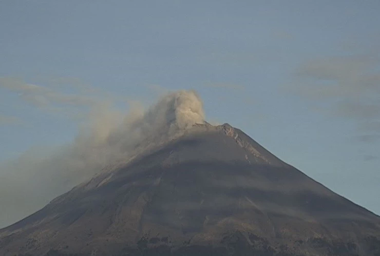 Volcán Popocatépetl hoy 14 de junio de 2024 registra exhalación