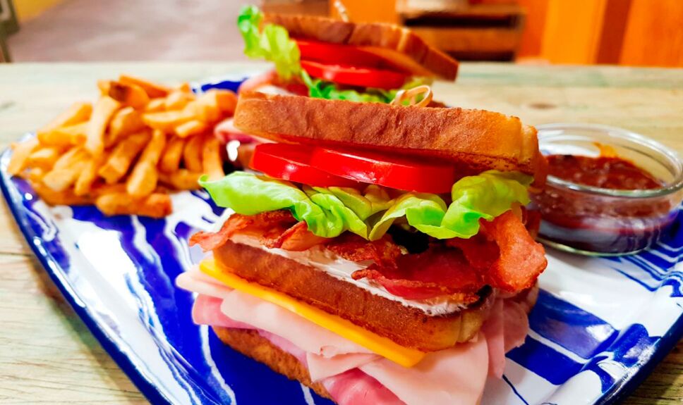 Receta Club sandwich