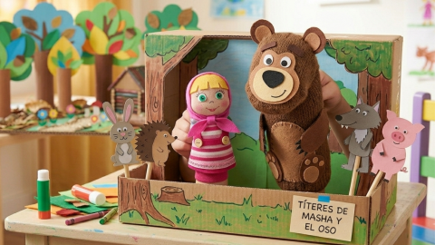 4 ideas de manualidades inspiradas en ‘Masha y el Oso’ que puedes hacer fácilmente con tus hijos