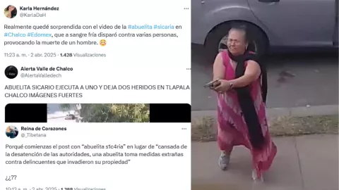 Apodan como “abuelita sicaria” a la mujer que baleó a tres en Chalco, Edomex