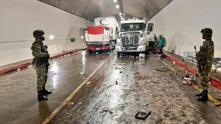 Colombia choque túnel