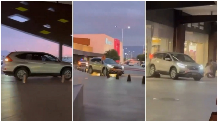 Una mujer denunció que el conductor había chocado antes contra su auto.