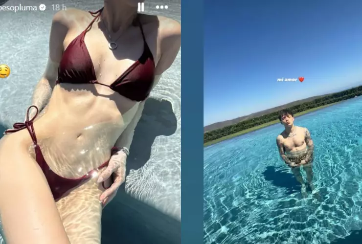 Peso Pluma y Kenia Os comparten tiempo íntimo; sus fotografías se hicieron virales