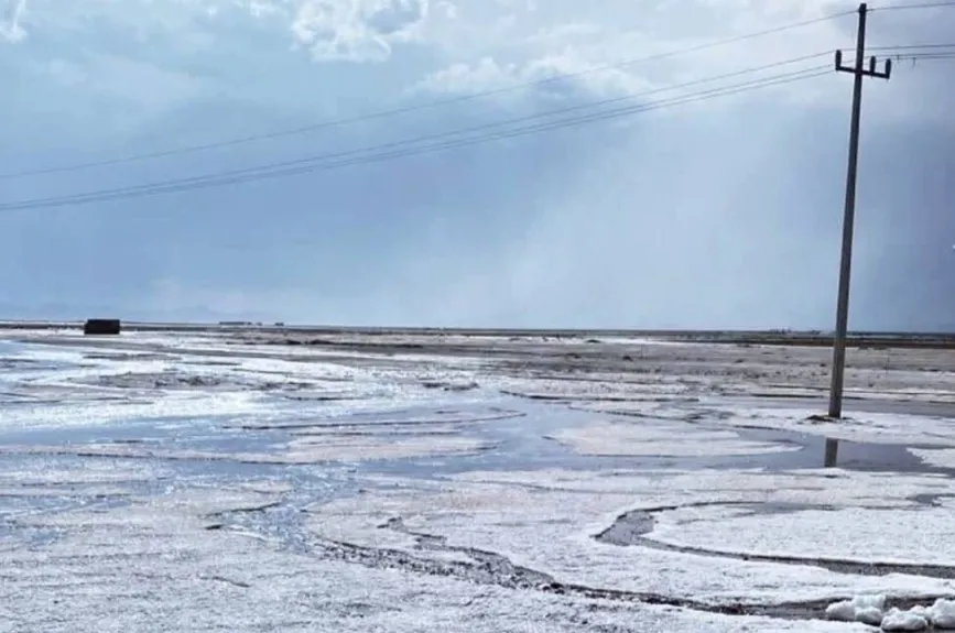 Chihuahua blanco: granizada sorprende la capital del estado