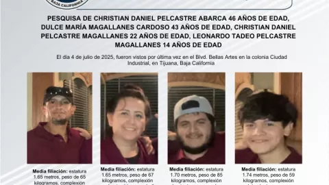 Alerta en Tijuana: Desaparece familia sin dejar rastro, ¿qué se sabe del caso de los Pelcastre?