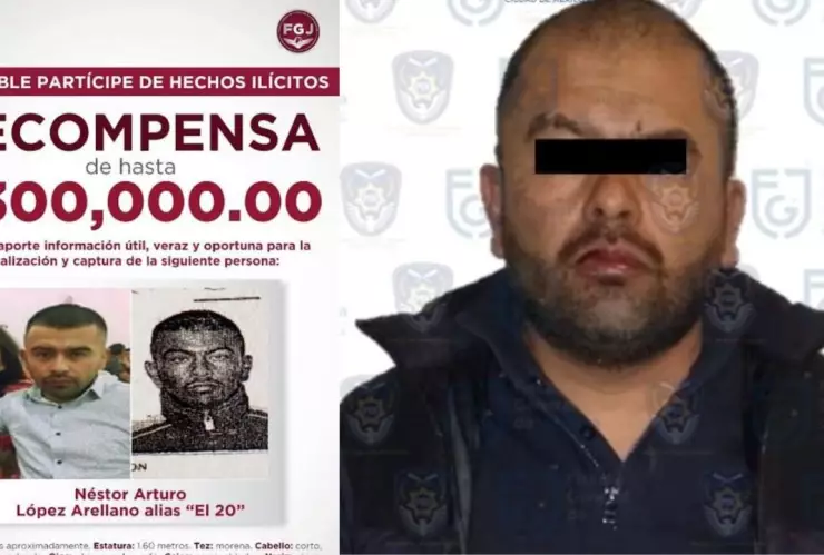Capturaron a Néstor Arturo “El 20", presunto líder de “La Nueva Alianza” que opera en la CDMX y Edomex