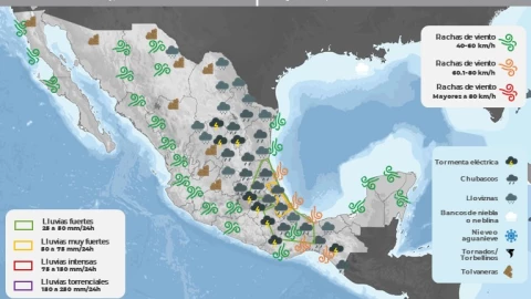 Clima en México 9 de abril