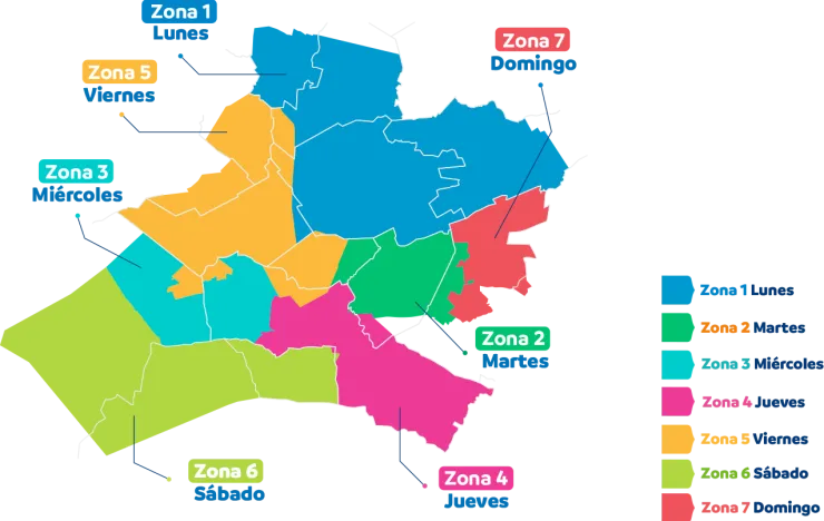mapa zonas agua