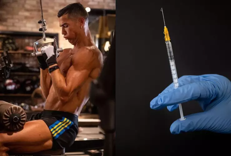 El futbolista Cristiano Ronaldo se inyecta bótox en su zona genital.