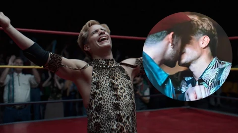 Foto Filtran escena de beso entre Gael García y Bad Bunny