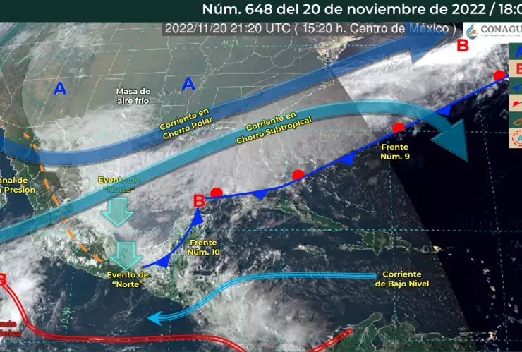 clima en México 21 de noviembre: Lluvia, frío y heladas en el país