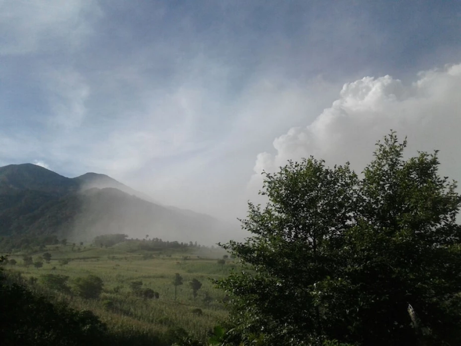 Cenizas por volcán Santiaguito