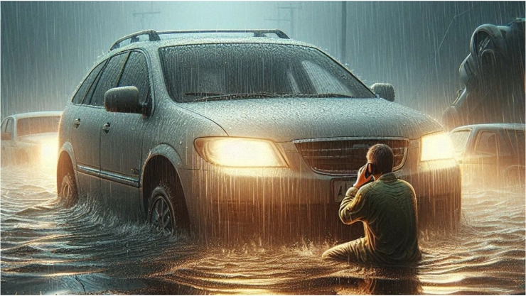 ¡No entres en pánico! Esto debes hacer si tu carro queda atrapado en una inundación en Aguascaliente