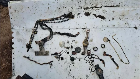 Revelan imágenes de los restos calcinados del accidente de Yeison Jiménez