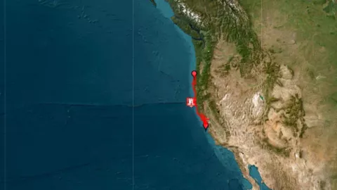 Fuerte sismo hoy 5 de diciembre en California, EUA: Magnitud 7.0