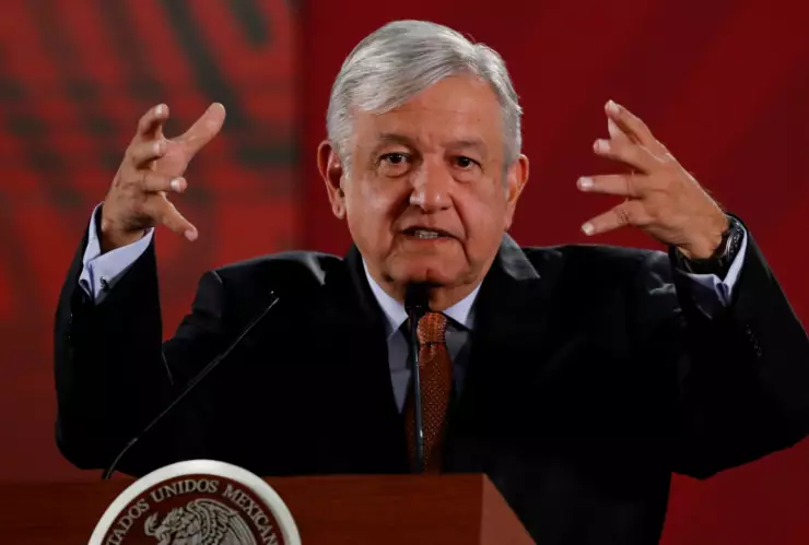 Imagen de archivo. El presidente de México Andrés Manuel López Obrador habla durante su tradicional conferencia de prensa matutina en Palacio Nacional. 30 de agosto de 2019. Imagen: Reuters
