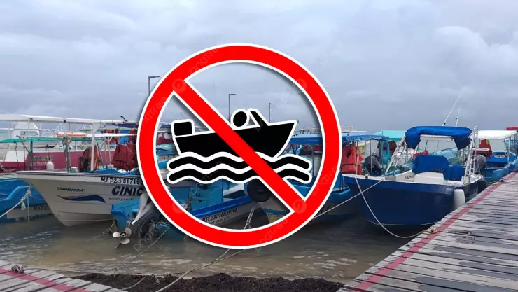 ¡Atención, Cancún! Cierran puerto a la navegación a embarcaciones por Frente Frío 30 HOY, martes 27 de enero de 2026