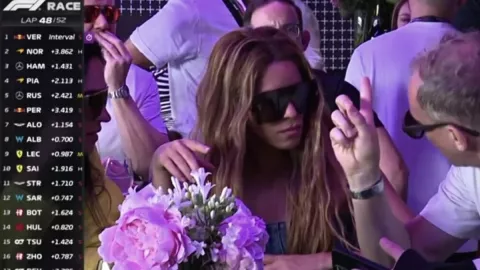 shakira en el GP de Gran Breta&ntilde;a