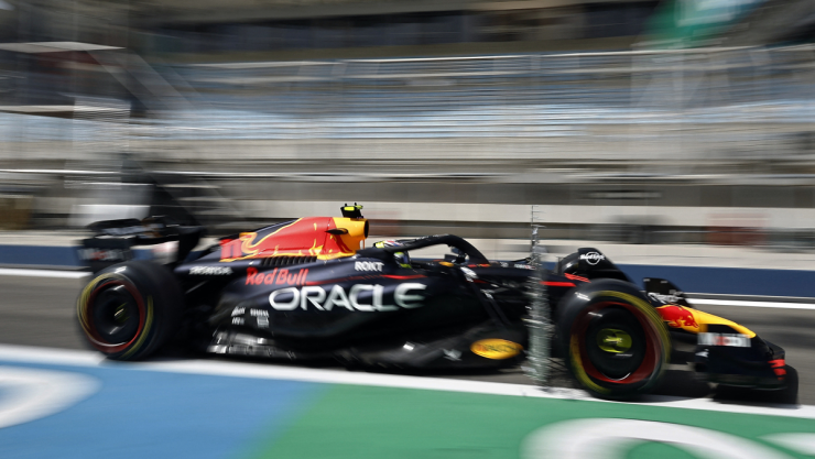 Checo Pérez en el test de la Fórmula 1