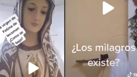Video Soprende estado de la virgen de Fátima de Tecomán, tras sismo