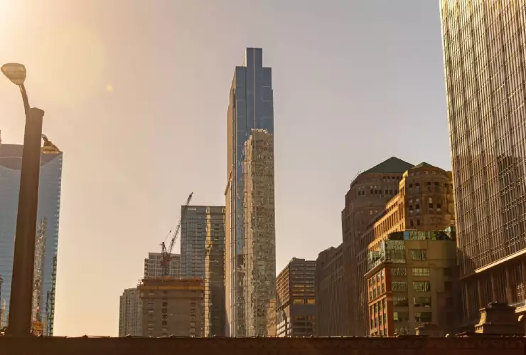 Chicago, Illinois en una tarde calurosa de verano