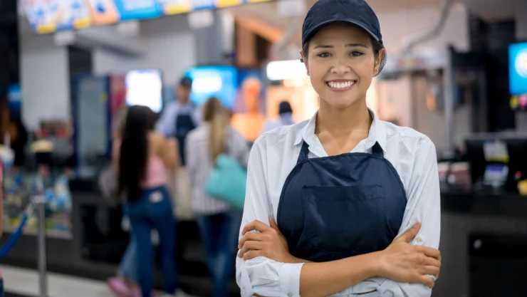 Maestra SEP comida rápida