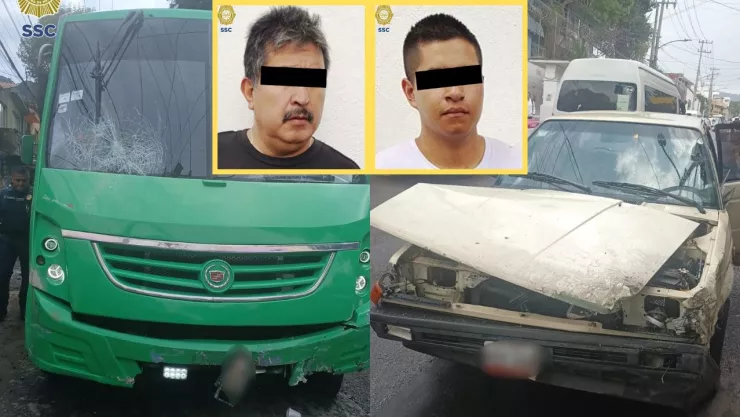 Accidente en Cuajimalpa tras riña: camión impacta tres vehículos y deja lesionadas a cinco personas