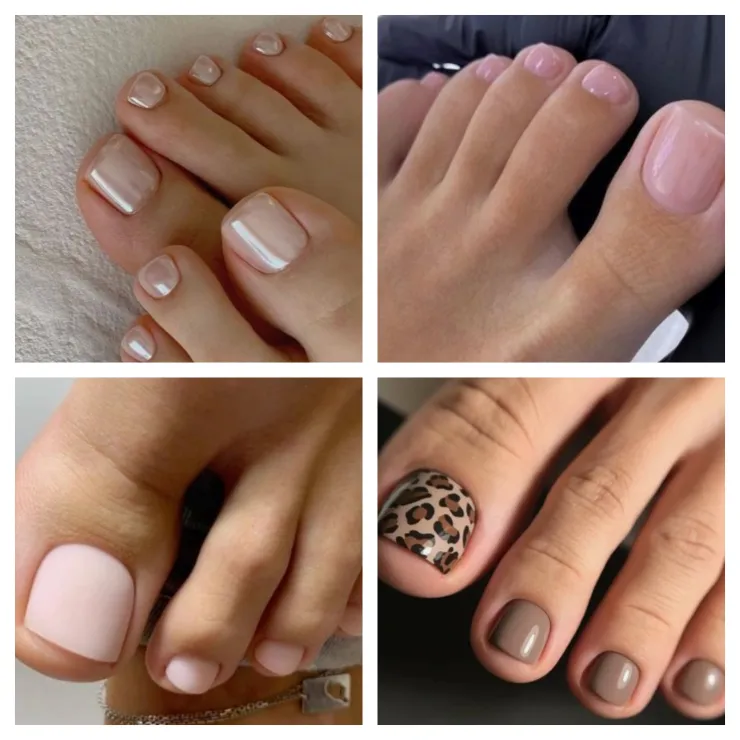modelos de uñas de pies