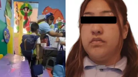 Maestra detenida en Coacalco