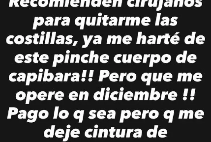 Yeri Mua planea quitarse las costillas para reducir su cintura: “Ya me harté de este p**che cuerpo de capibara”