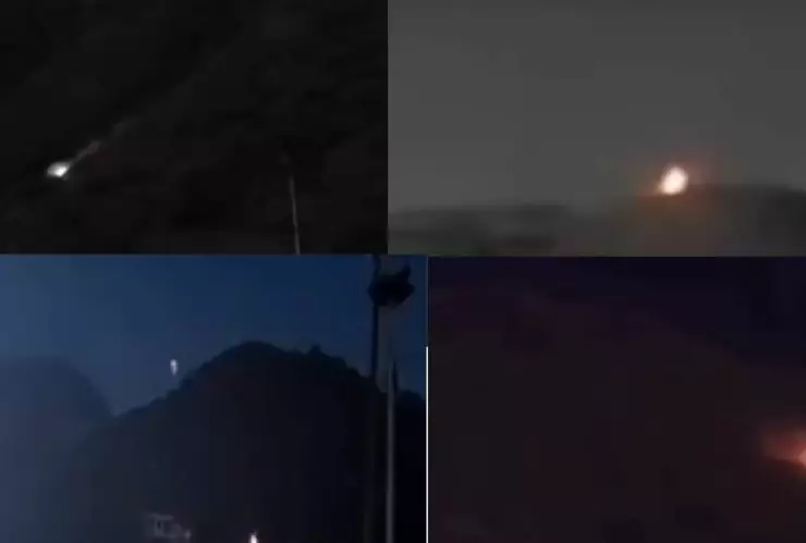 ¿Ovnis o brujas? Captan extrañas luces en movimiento en un cerro